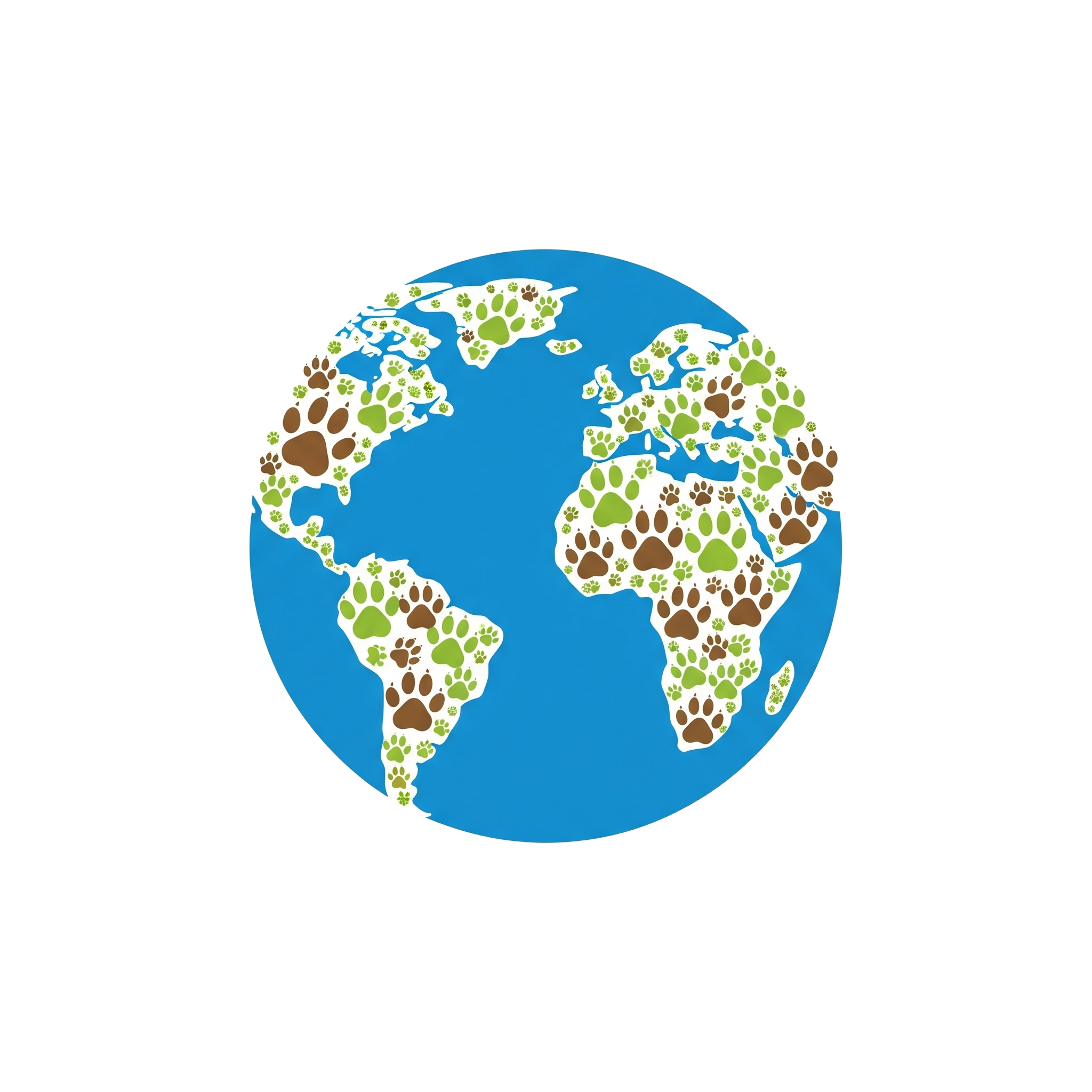 Carbon Paw Prints Logo