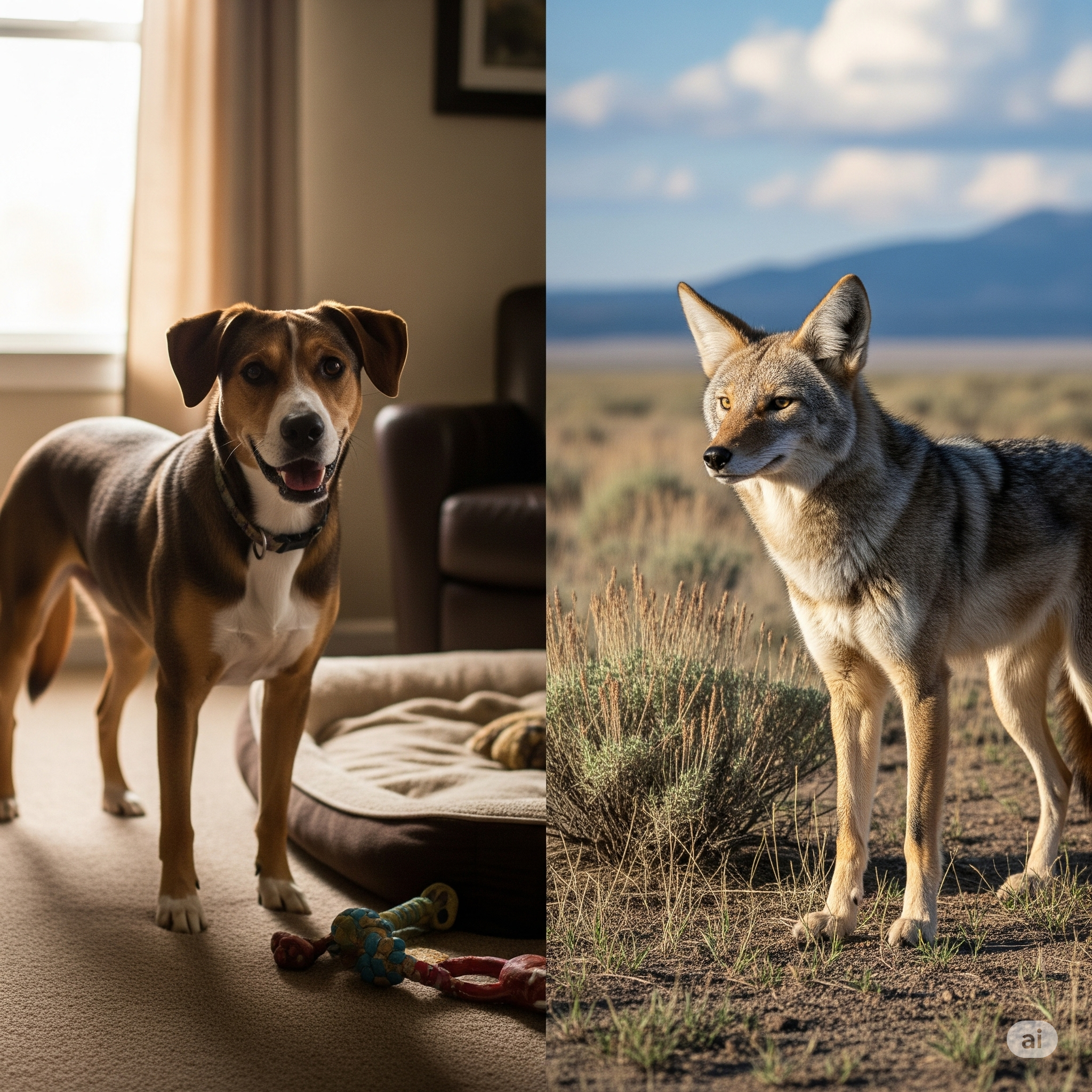 Domestic vs. Wild Dogs